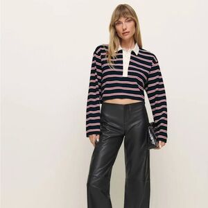 Reformation Anna Rugby Shirt NWT Small